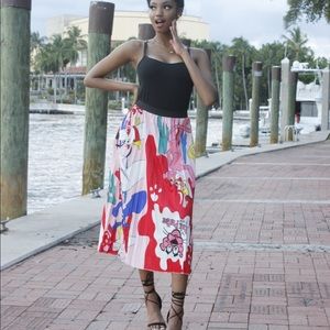 Cartoon print skirt